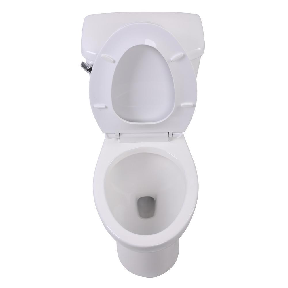 52.8 in. Walk-In Whirlpool Bathtub in White with 1.28 GPF Single Flush Toilet - Super Arbor