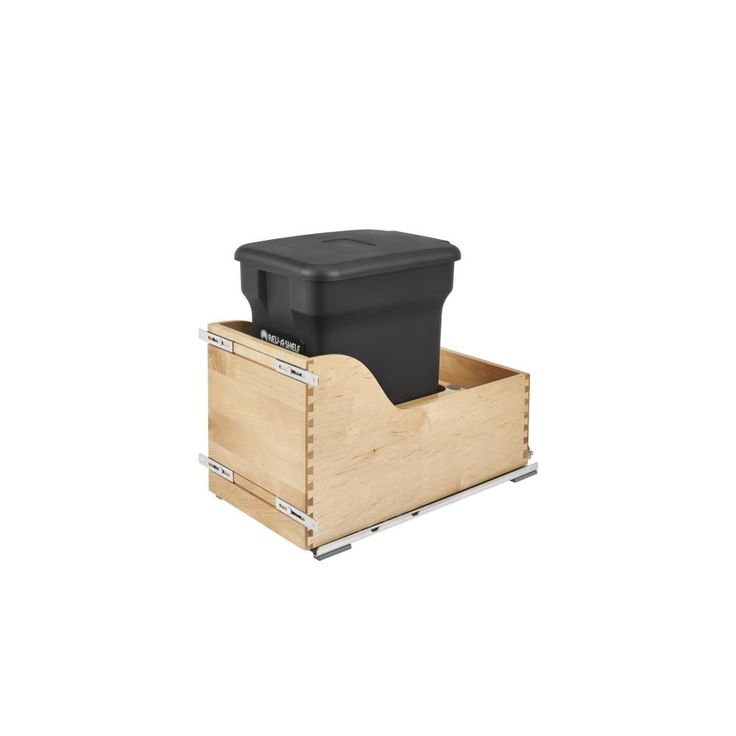 Rev-A-Shelf 24-Quart Plastic Soft Close Pull Out Trash Can