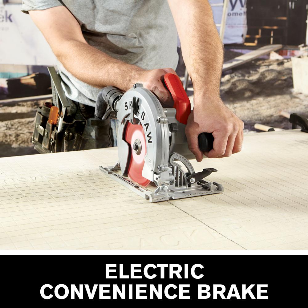 15 Amp Corded Electric 7-1/4 in. SIDEWINDER Circular Saw for Fiber Cement with Hardie Blade and Dust Collection System - Super Arbor