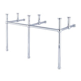 Embassy 60 in. Brass Washstand Legs and Connectors in Chrome - Super Arbor