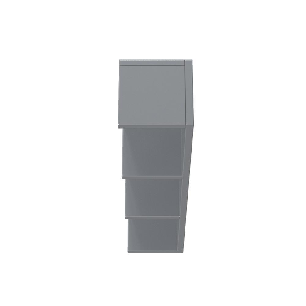 Hawthorne 6 in. W Open Shelf in Twilight Gray - Super Arbor