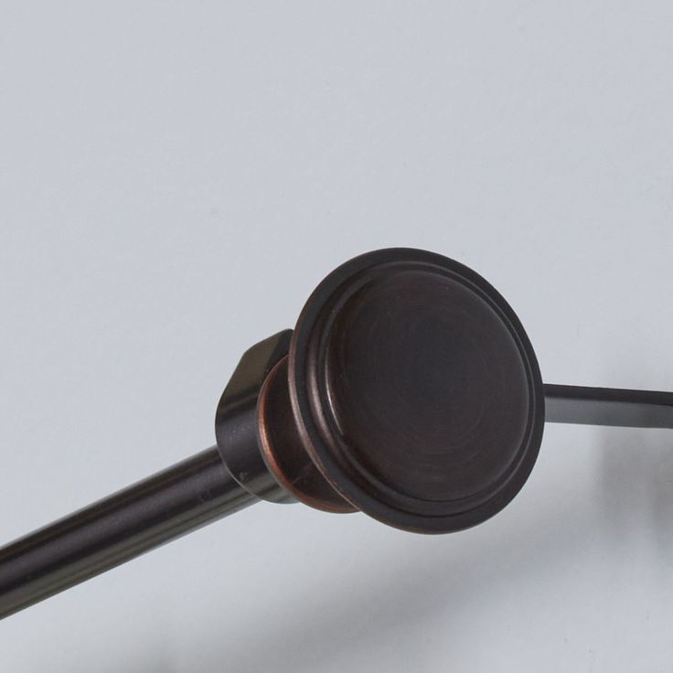 Style Selections 48-in To 84-in Oil Rubbed Bronze Steel Single Curtain Rod