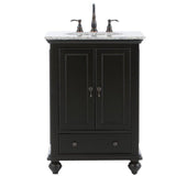 Newport 31 in. W x 21-1/2 in. D Bath Vanity in Pewter with Granite Vanity Top in Grey - Super Arbor