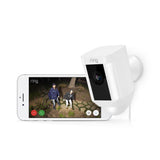 Spotlight Cam Wired Outdoor Rectangle Security Camera, White (2-Pack) - Super Arbor