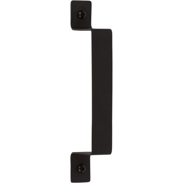 7-3/4 in. Black Barn Door Hardware Flat Square Pull Handle - Super Arbor