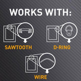 3M Claw Silver Drywall Picture Hanger, 45 lb Capacity, 3-Pack