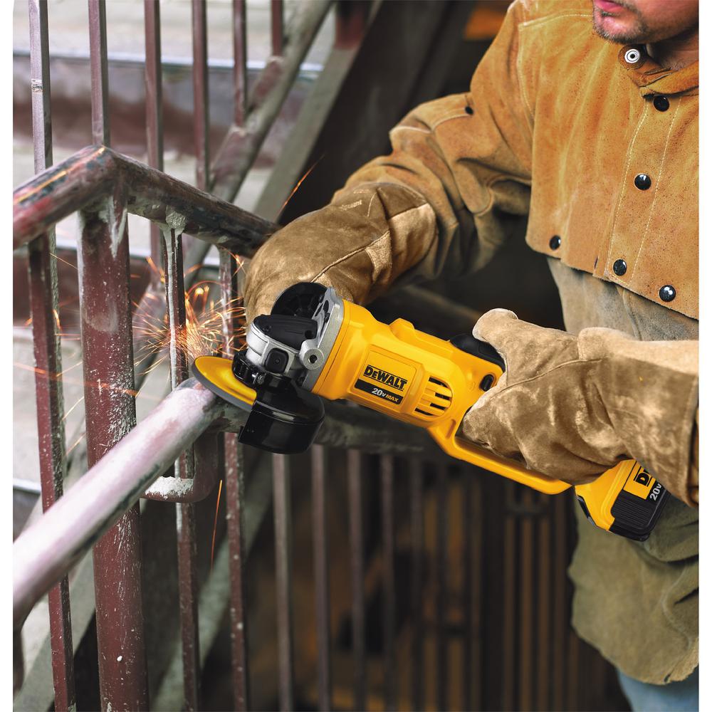 20-Volt MAX Lithium-Ion Cordless 4-1/2 in. to 5 in. Grinder with 5 Ahr Battery and Charger