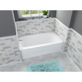 Cambridge 60 in. Left Drain Rectangular Apron Front Bathtub in White - Super Arbor