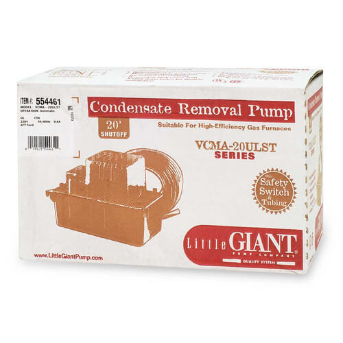 Little Giant 554461 condensate pump - alternate view (Voltage: 230V; Horse Power: 1/30)