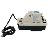 Little Giant 554620 condensate pump - side view (Voltage: 115V; Horse Power: 1/30)