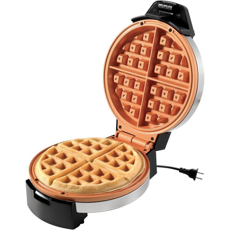 1100 W Single Waffle Stainless Steel Belgian Waffle Maker