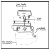 Everbilt Black Swinging Door Latch