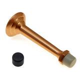 3-3/4 in. Solid Brass Fancy 3-Ring Base Door Stop in Matte Black - Super Arbor