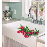 Josephine Quick-Fit Drop-in Farmhouse Fireclay 33.85 in. 3-Hole Single Bowl Kitchen Sink in Crisp White - Super Arbor