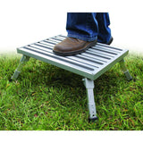 Camco Step Stool, Aluminum Platform Step, Adjustable Height - Super Arbor