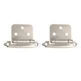 Satin Nickel Traditional Variable Overlay Hinge (25-Pair) - Super Arbor