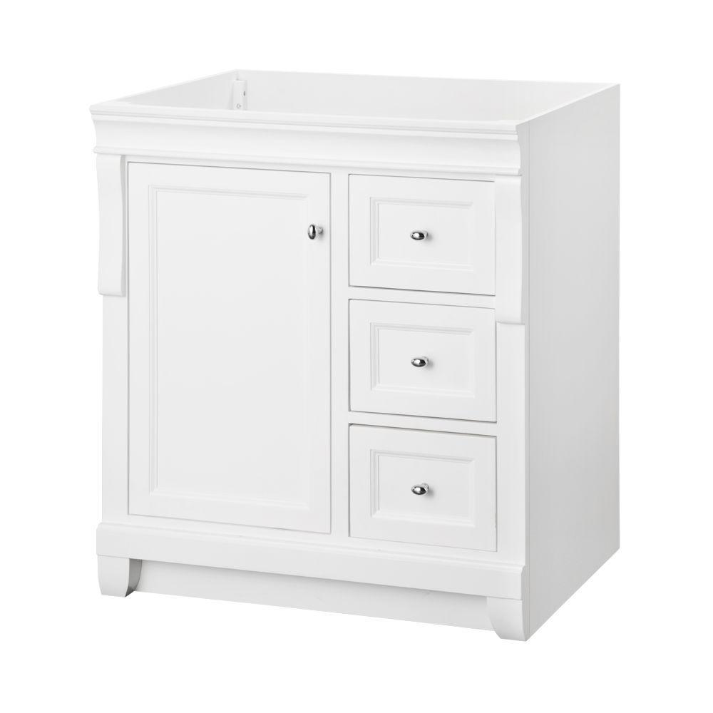 Naples 30 in. W Bath Vanity Cabinet Only in Tobacco with Right Hand Drawers - Super Arbor