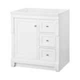 Naples 30 in. W Bath Vanity Cabinet Only in Tobacco with Right Hand Drawers - Super Arbor