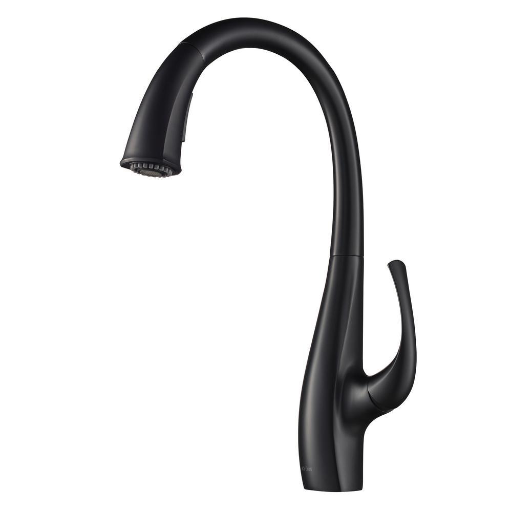 Spot Free Ansel Single-Handle Pull-Down Sprayer Kitchen Faucet in All-Brite Stainless Steel - Super Arbor