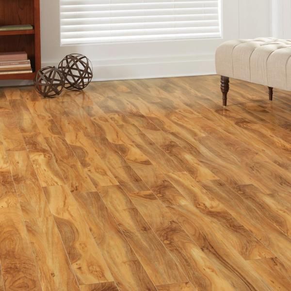 Home Decorators Collection High Gloss Bramber 12 mm T x 4.76 in W x 47.72 in L Water Resistant Laminate Flooring (15.79 sq. ft. / case)