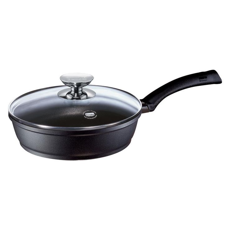SignoCast 6 qt. Cast Aluminum Nonstick Saute Pan in Black with Glass Lid