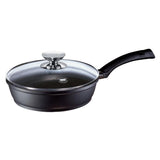 SignoCast 6 qt. Cast Aluminum Nonstick Saute Pan in Black with Glass Lid