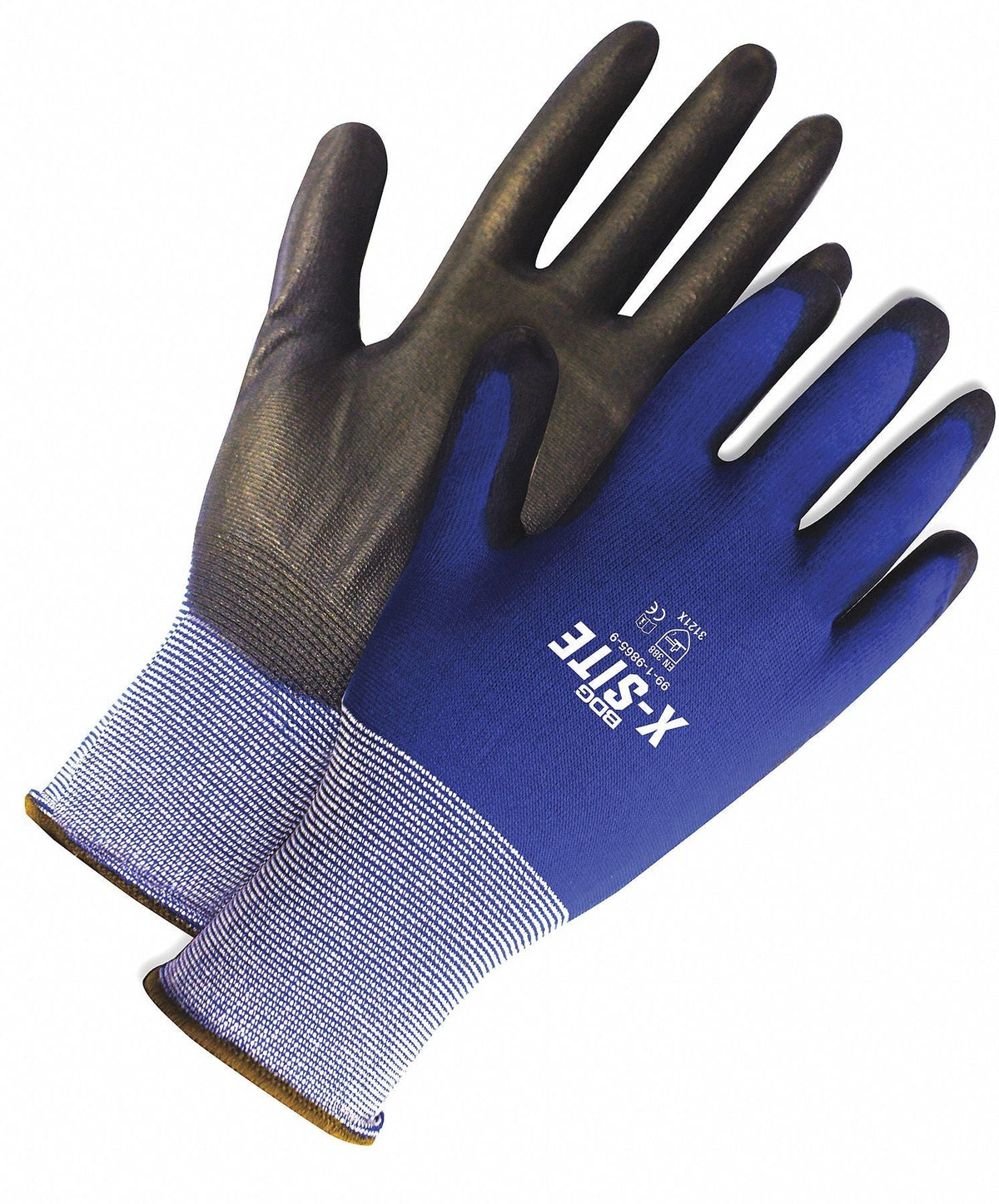 BDG X-Site Polyurethane Coated Knit Gloves, Size S
