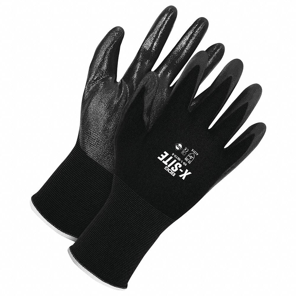 BDG X-Site Nitrile Palm-Dipped Coated Gloves - Small