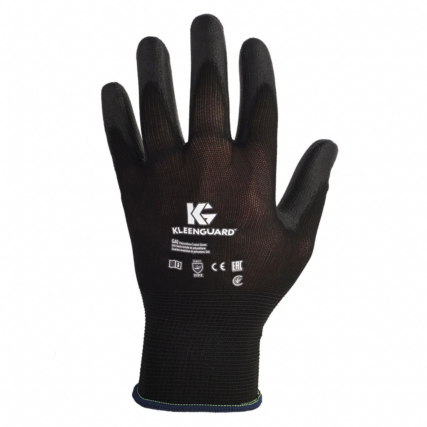 KLEENGUARD G40 XS Black Coated Gloves - ANSI Abrasion Level 3
