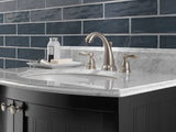 New Lower Price; Delta Windemere Brushed Nickel 2-Handle Widespread WaterSense Bathroom Sink Faucet with Drain