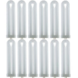 9 in. 25-Watt T8 U-Bent Ful 4-Pin GX10Q Base Fluorescent CFL Light Bulb Black Light (12-Pack) - Super Arbor