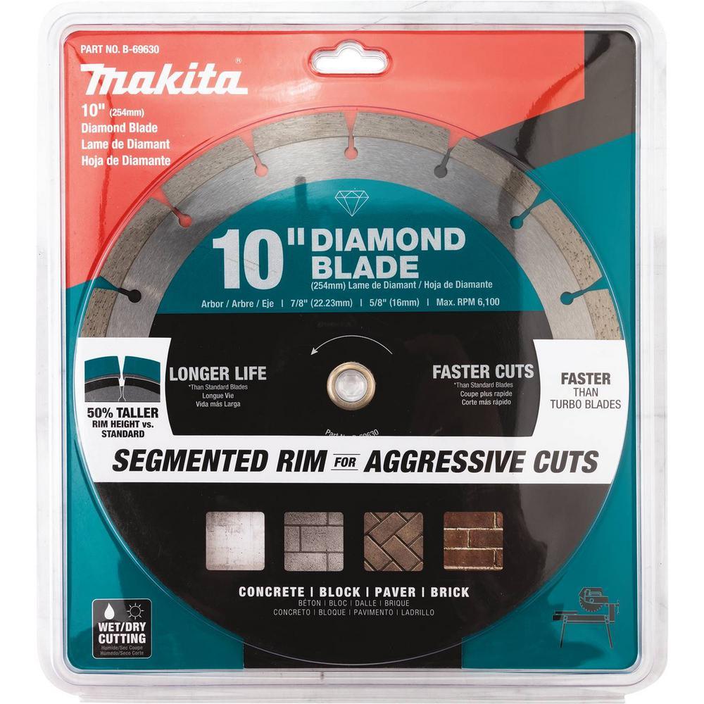 10 in. Segmented Rim Diamond Blade for General Purpose - Super Arbor