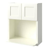 allen + roth Aveley 30-in W x 36.125-in H x 12-in D Linen Maple Door Wall Semi-Custom Cabinet