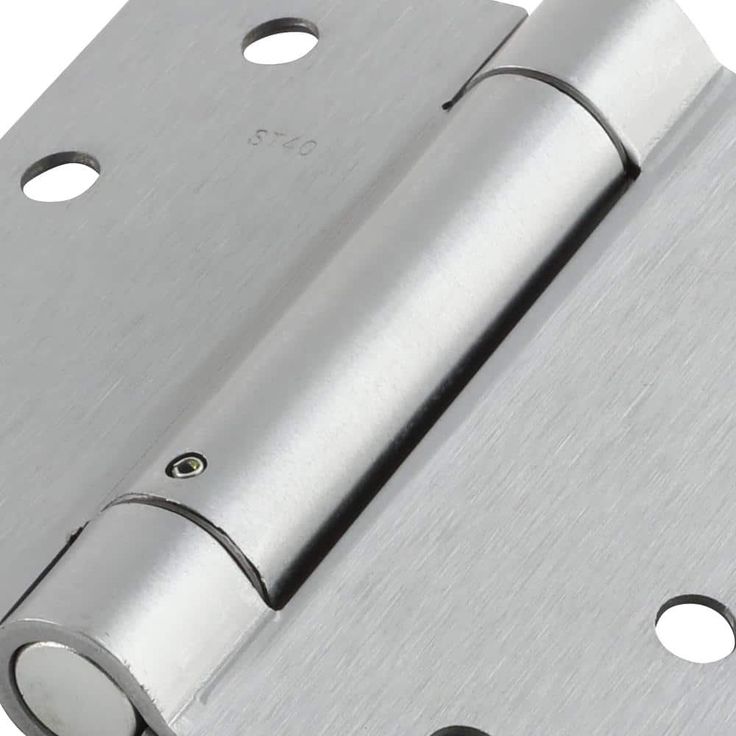 4 in. Satin Chrome Adjustable Spring Door Hinge