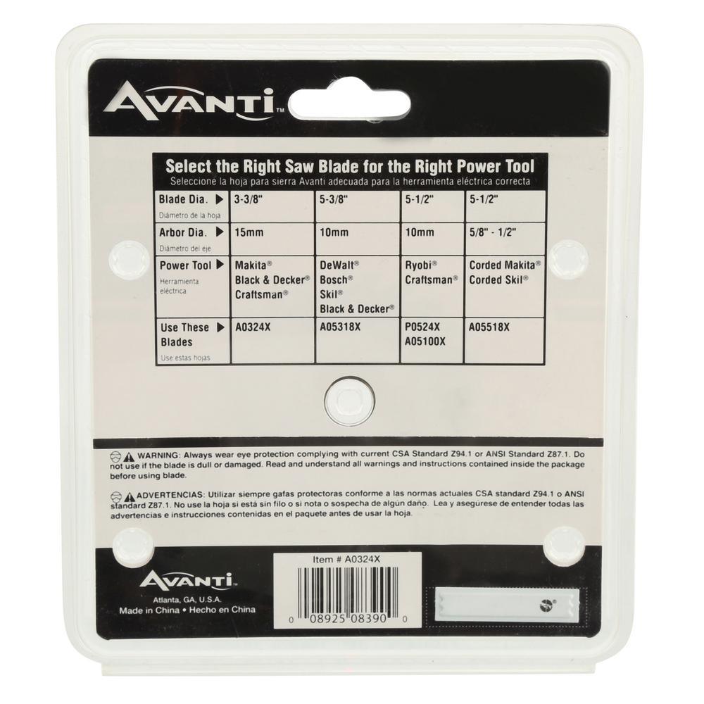 3-3/8 in. x 24-Teeth Finish Saw Blade - Super Arbor