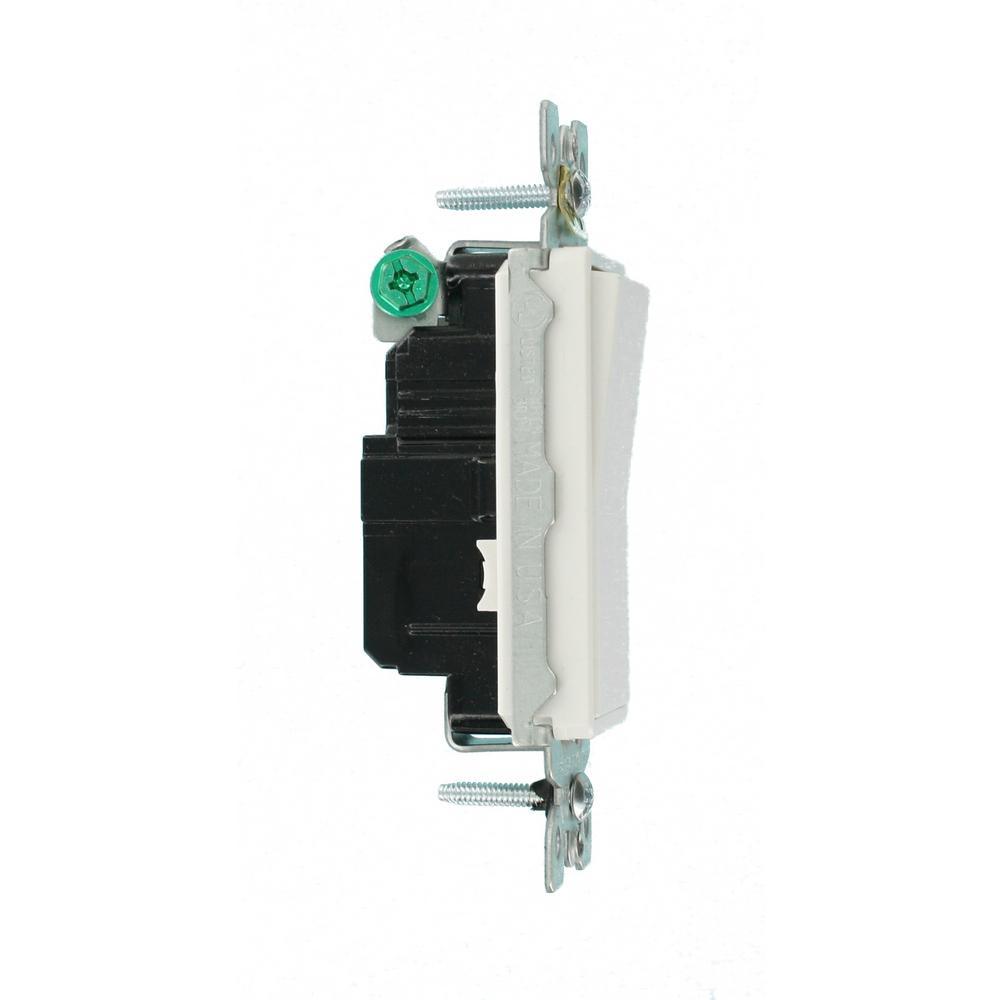 Decora 15 Amp Single-Pole AC Quiet Switch, 4-Pack, White - Super Arbor