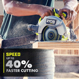 RYOBI 18V ONE+ HP Brushless 7-1/4 in. Cordless Circular Saw with 4.0 Ah Lithium-Ion Battery