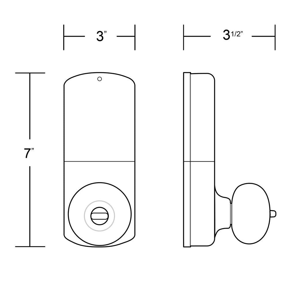 Keyless Satin Nickel Entry Door Knob - Super Arbor