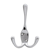 4 in. Chrome Triple Wall Hook (4-Pack)