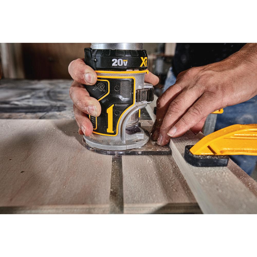 20V MAX XR Li-Ion Cordless Brushless Jigsaw (Tool-Only) w/Bonus Bare 20V Brushless Router and 20-V Li-Ion Battery 5.0Ah - Super Arbor