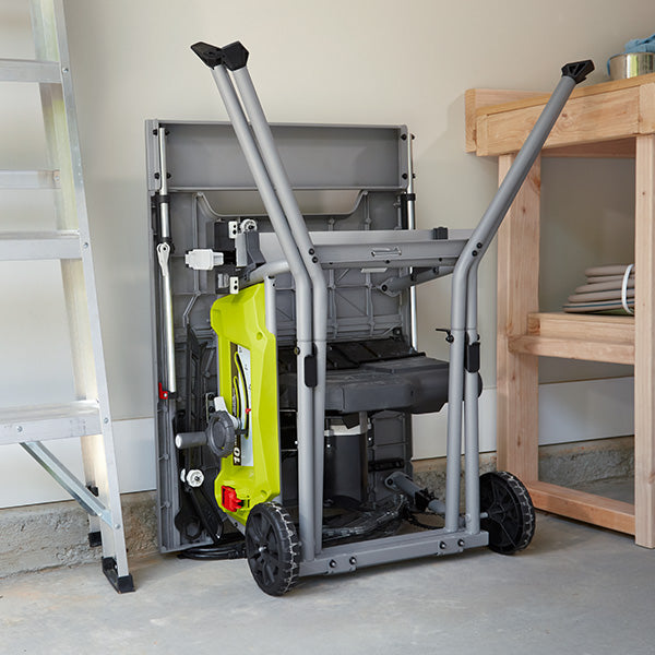 RYOBI 15 Amp 10 in. Expanded Capacity Table Saw with Rolling Stand (RTS23)