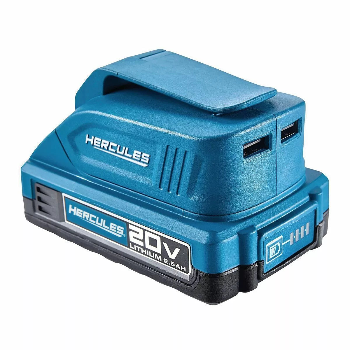 Hercules 20V Lithium‑Ion USB Power Source Battery Adapter – Tool Only