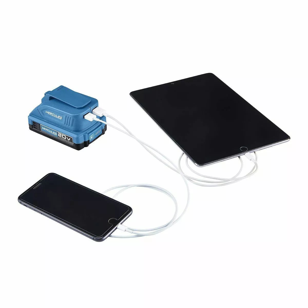 Hercules 20V Lithium‑Ion USB Power Source Battery Adapter – Tool Only
