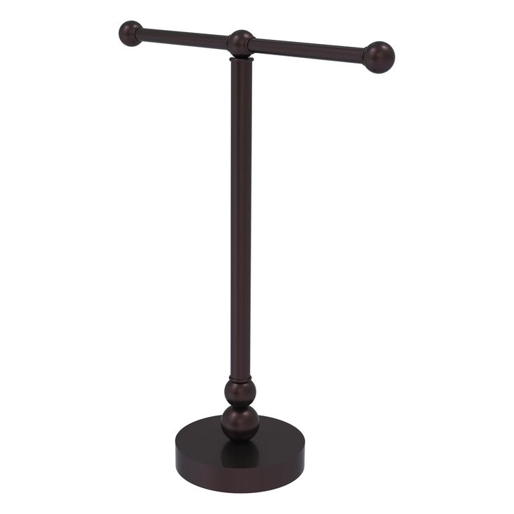 Allied Brass Vanity Top 2 Arm Guest Towel Holder in Matte White