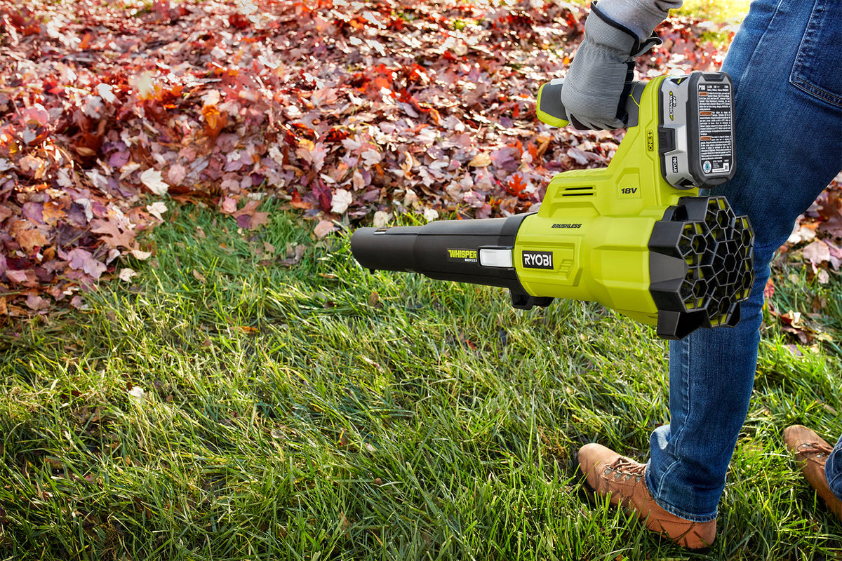RYOBI 110 MPH 410 CFM 18-Volt ONE+ Brushless Cordless Variable-Speed Lithium-Ion Jet Fan Blower (Tool-Only)