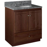 Ultraline 48 in. W x 21 in. D x 34.5 in. H Vanity Cabinet Only in Natural Alder - Super Arbor