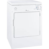 GE 3.6-cu ft Stackable Portable Electric Dryer (White on White)