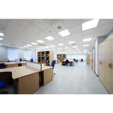 2 ft. x 2 ft. 28-Watt Powder Coated Flat Panel Integrated LED Troffer (4000K) - Super Arbor