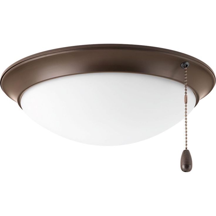 AirPro Collection 1-Light Antique Bronze Ceiling Fan Light Kit
