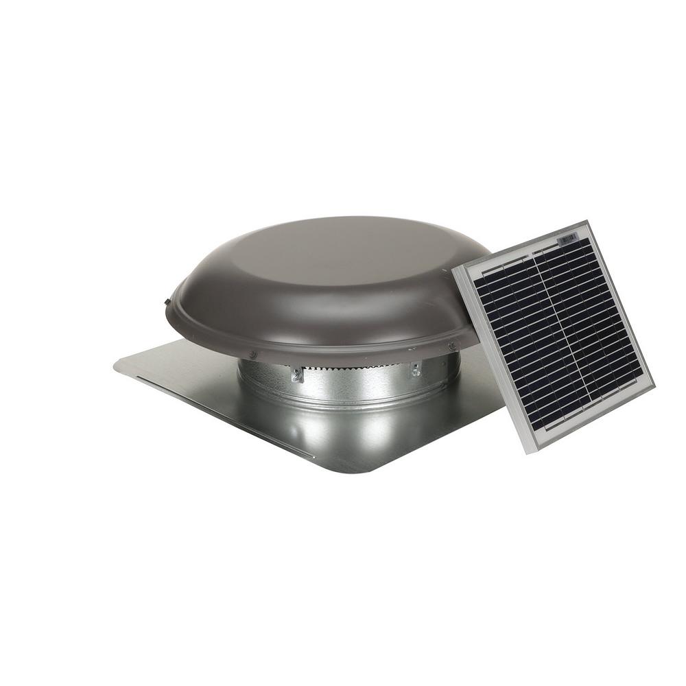 800 CFM Weatherwood Galvanized Steel Solar Powered Attic Fan - Super Arbor